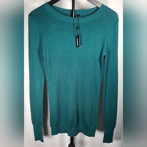 Express Teal Knit Pullover